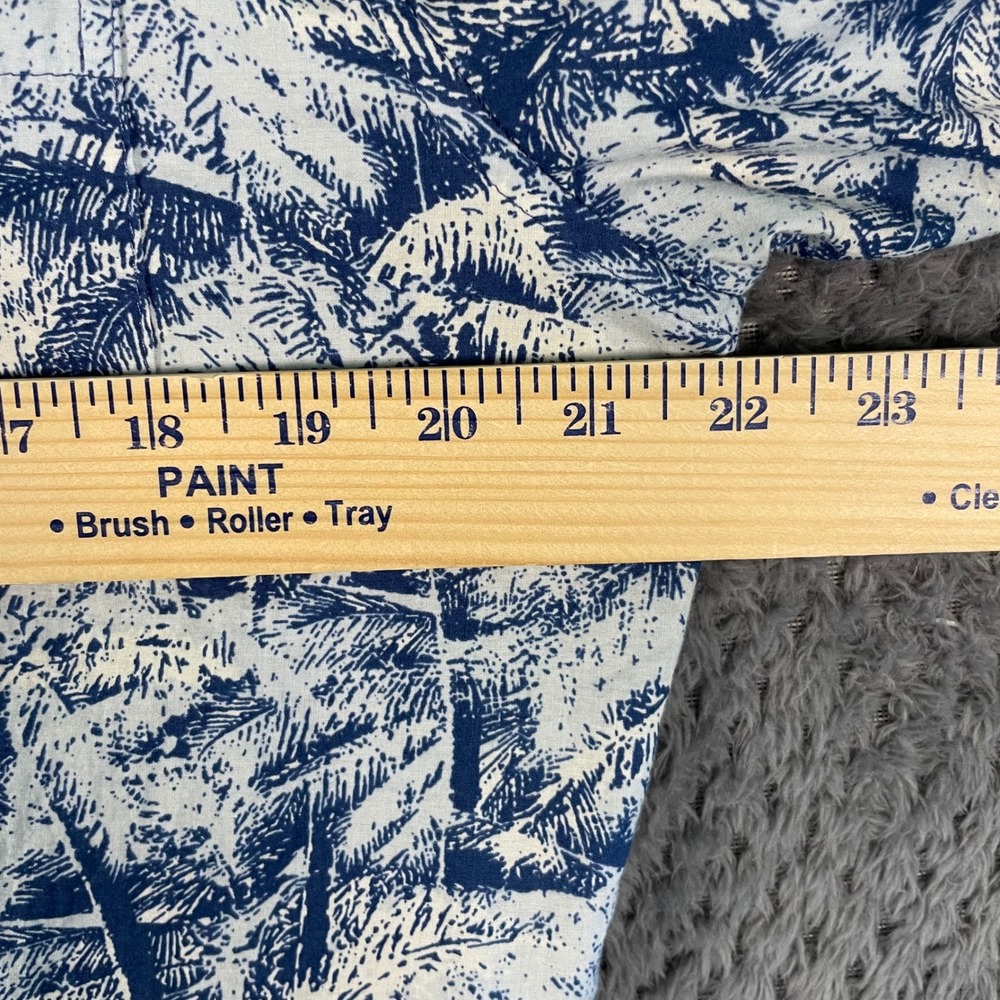 Tori Richard Hawaiian Shirt Mens M Cotton‎ Lawn Palm Tree Made In USA Resortwear - Picture 8 of 9